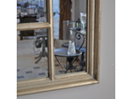 Grand miroir Banquet argenté bois 140X90cm