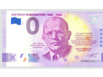 ALLEMAGNE 2020-2 DIETRICH BONHOEFFER VERSION ANNIVERSAIRE BILLET SOUVENIR 0 EURO