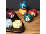 Set 10 Lumignons Snooker base triangle Métal 8x31x29cm