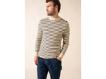 Pull marin rayé Matelot Coupe ajustée 100% laine SAINT JAMES