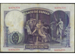 ESPAGNE 50 PESETAS 25 AVRIL 1931 TTB 378 (W82)