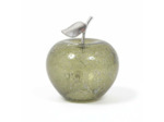 Lampe à Poser Manzana Pomme Verte Verre bullé 24x24x27cm