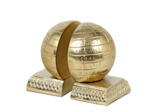 Serre livres globe doré 15x12x14cm