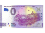 ALLEMAGNE 2021-17 MINIATUR WUNDERLAND HAMBURG BILLET SOUVENIR 0 EURO