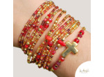 BRACELET MULTIRANGS CARDINAL