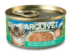 Émincés en sauce Arquivet au thon blanc & poulet en sauce 80g