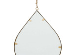 Miroir goutte fer Ornalise doré 27x37cm