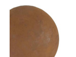 Sphère acier décorative rouille 20cm