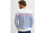 Marinière Naval Rayure rouge