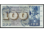 SUISSE 100 FRANCS FRANKEN 21-12-1961 SERIE 29U TTB