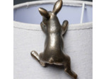 Petite Suspension Lapin métal patiné 10x5x6cm