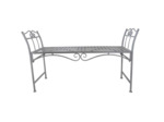 Banc de jardin fer quadrillé 115x42x67cm