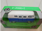 VOLKSWAGEN T1 BUS COMBI 1963 BLEU ET BLANC WELLY NEX 1/34 1/39 BOITE NEUF