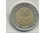 PORTUGAL 100 ESCUDOS 1991 TTB+