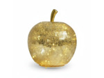 Lampe à Poser Led Pomme doré verre 22x22x24cm