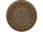 DANEMARK 1/2 SKILLING RIGSMONT FREDERIK VII 1857 TTB