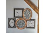 Grande horloge multiple bois 100x79cm