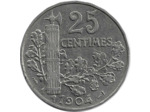 FRANCE 25 CENTIMES PATEY 2e TYPE 1904 TTB