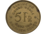 CONGO BELGE 5 FRANCS 1947 TB+ (W29)