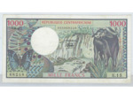 REPUBLIQUE CENTRAFRICAINE 1000 FRANCS 1-06-81 1981 SERIE U.15 SUP