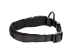 Collier confort noir pour chien avec boucle à clic FLAMINGO