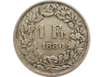 SUISSE 1 FRANC 1886 B TB+