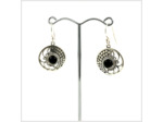 Boucles d'oreilles Onyx et Argent Massif