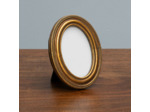 Porte photo ovale doré 12x9x9cm