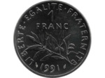 FRANCE 1 FRANC ROTY 1991 FRAPPE MEDAILLE SUP/NC