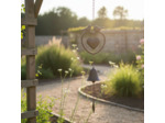 Clochette carillon coeur fonte 63x13x7cm