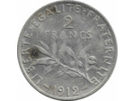 FRANCE 2 FRANCS SEMEUSE 1912 TTB-