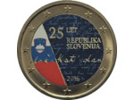 SLOVENIE 2016 2 EURO COLORISEE 25 ANS INDEPENDANCE SUP
