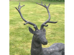 Statue cerf fonte 156cm