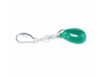 Boucle d'Oreille Pendante Jade Forme Goutte