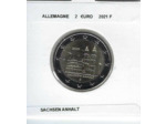ALLEMAGNE 2021 F 2 EURO COMMEMORATIVE SACHSEN ANHALT SUP