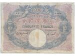FRANCE 50 FRANCS BLEU ET ROSE SERIE Y.2874  8-2-1906 TB