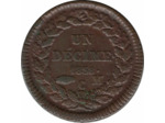 MONACO UN DECIME 1838 MC TTB