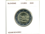 SLOVENIE 2020 2 EURO COMMEMORATIVE ADAM BOHORIC SUP