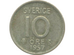 SUEDE 10 ORE 1957 TS TTB