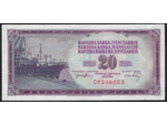 YOUGOSLAVIE 20 DINARA 19-12-1974 SERIE CP TTB+ (W85)