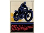 PLAQUE METAL - MOTOCYCLE MOTOBECANE - 40 x 30 cm - Editions Clouet