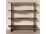 Grande étagère 4 étages bois Polanco 149x150x51cm