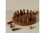 Jeu Memory Pions base colorée en bois de Manguier 3x26cm