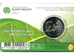 BELGIQUE 2020 2 EURO COMMEMORATIVE ANNEE DES PLANTES COINCARD VERSION FRANCAISE