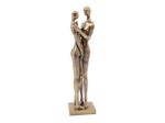 Statuette couple qui s'enlace dorée  40cm