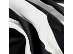 Velours Soft rayé noir et blanc laize 150cm 60000 tours martindale