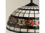 Lampe à poser Vitralia Verre et Métal Blanc et marron 48x35cm
