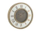 Horloge chiffres romains miroir mdf antique or small 47x6x47cm