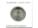 ALLEMAGNE 2019 J 2 EURO COMMEMORATIVE CHUTE DU MUR DE BERLIN SUP