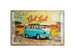 Plaque métal - VW Combi - 40 x 60 cm - Vintage vw